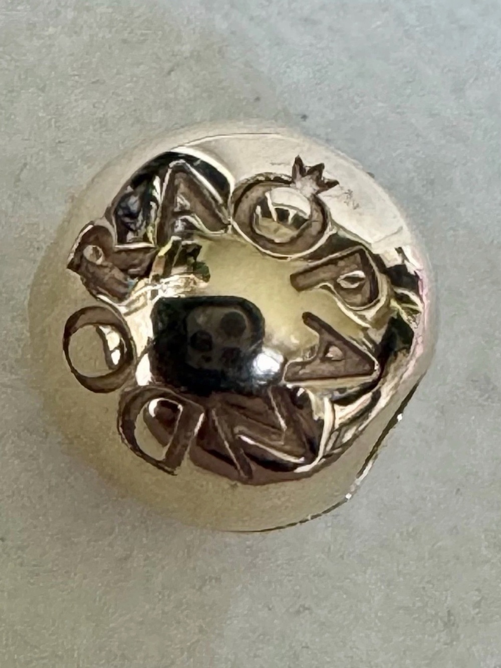 Pandora “Signature Ball” 14k Solid Gold Clip Charm!